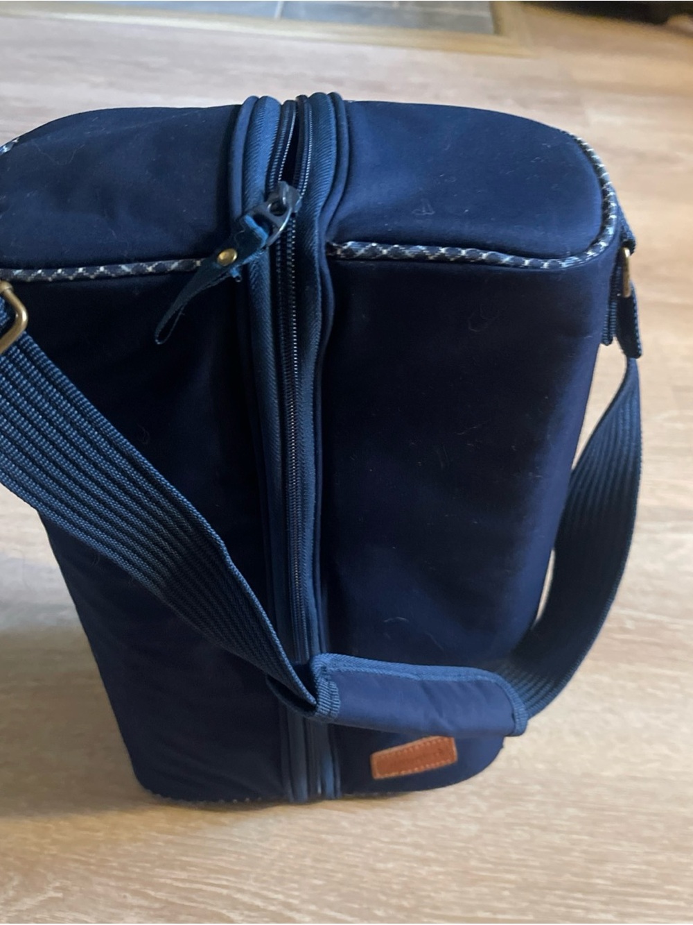 Vintage EDDIE BAUER Insulated Wine Bag Carrier Picnic Set - Picture 9 of 9